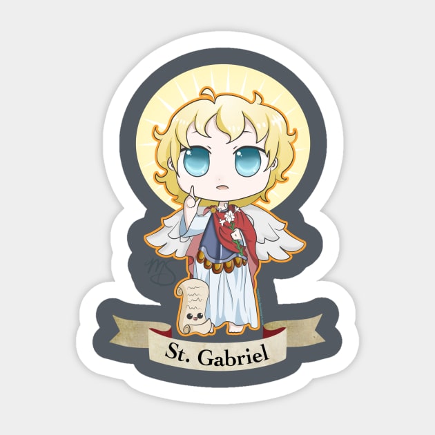 Chibi St. Gabriel Sticker by Megasha